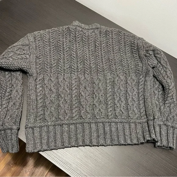 Lucky Brand chunky gray sweater - Medium - Picture 2 of 3